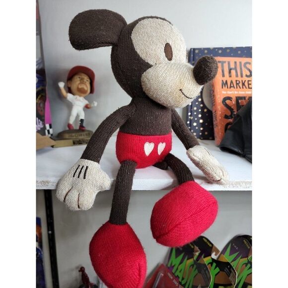 Hallmark Disney Sweetheart Mickey Mouse Plush Vintage Stuffed Animal - Picture 3 of 9